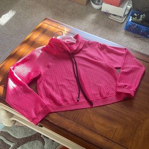 New Koral Pullover, Small Pink, Drawstring